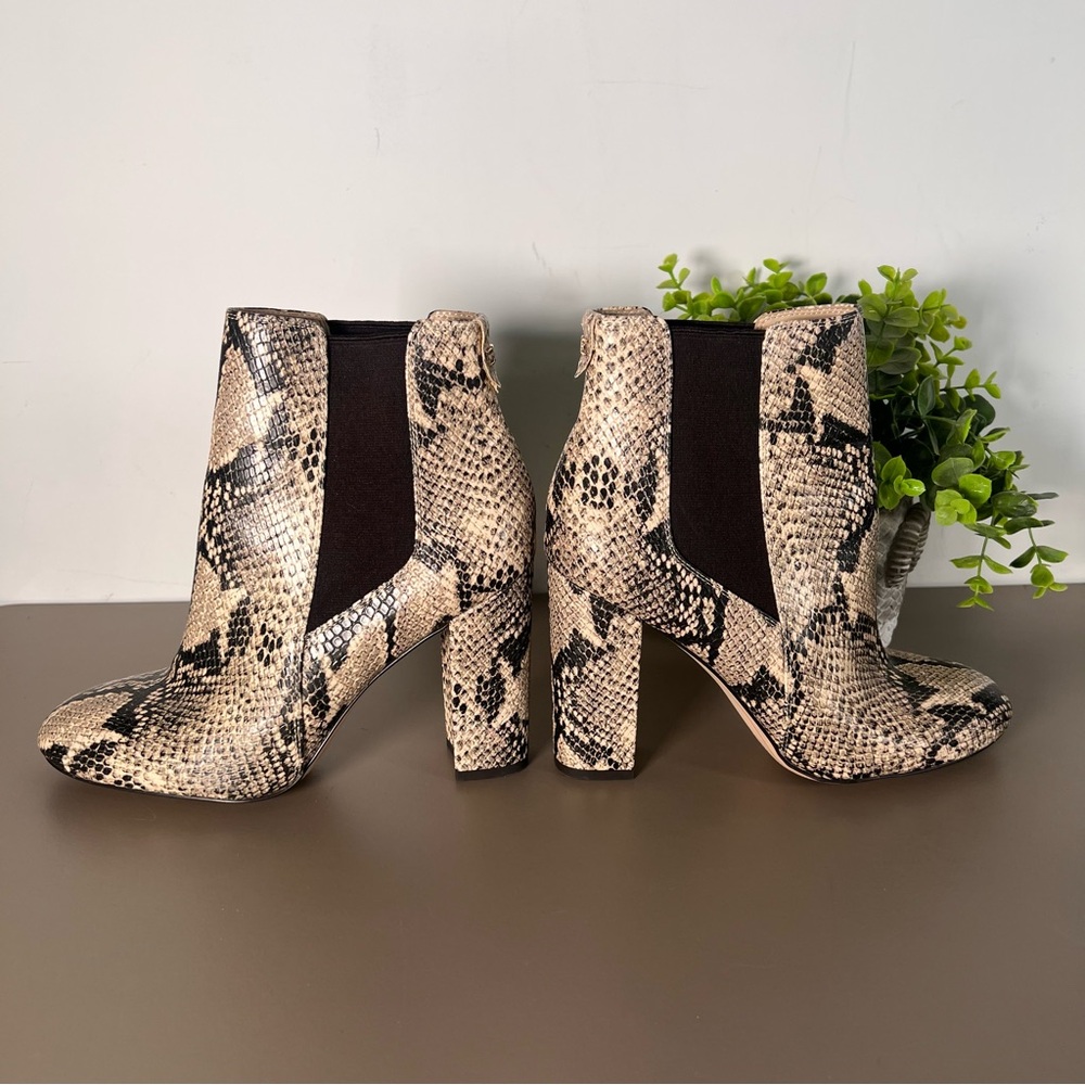 Sam Edelman Case Snake Print Python Heeled Bootie… - image 2